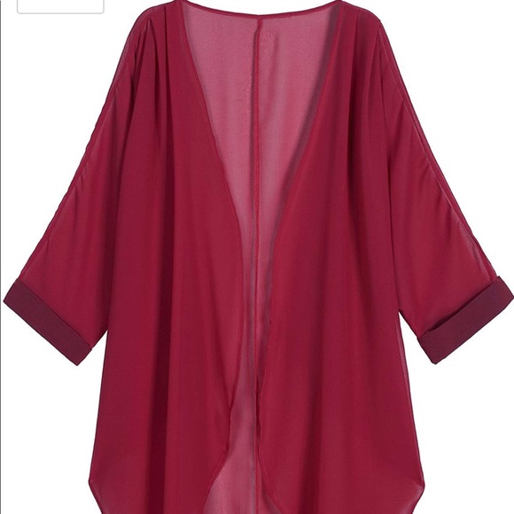 Other - Sheer wine kimono